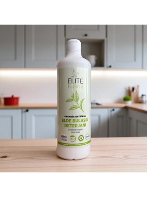 the Elite Home Elde Bulaşık Deterjanı 750 ml Organik Vegan Doğal – Hassas Cilt Dostu Kokusuz