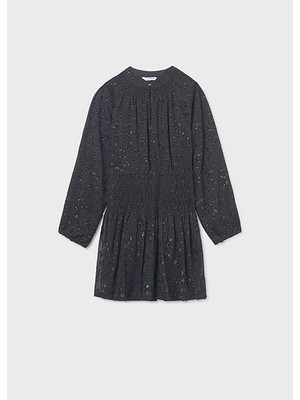 Mayoral Siyah Kız Çocuk Şifon Elbise 7909