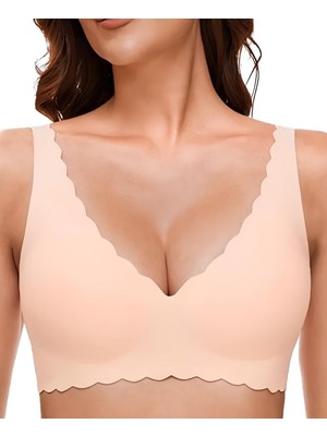 Carla Ithal Lazer Kesim Dikişsiz Çıkarılabilir Padli Destekli Rahat Sütyen/bralet -82