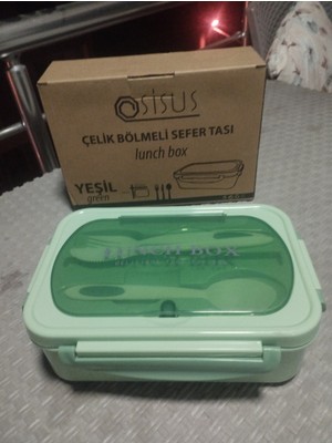 Sisus 304 Çelik 2 Bölmeli Beslenme Kabı 75 ml Sızdırmaz Kilitli Kapak ile Mutfak Düzeni için İdeal