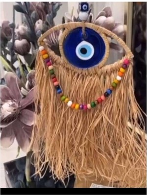 Nazar Boncuklu Duvar Süsü Kolye Modelli