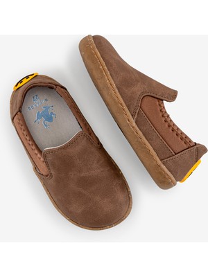 Smart Walker Slip-On #tags Kahverengi Meşe Barefoot Işıklı Çocuk Ayakkabı