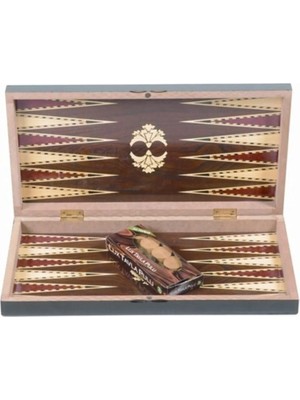 Eser 44X44 cm Ahşap Tavla 2+ Oyuncu için Çizilmeye Dayanıklı Kaplama ile Şık Oyun Deneyimi