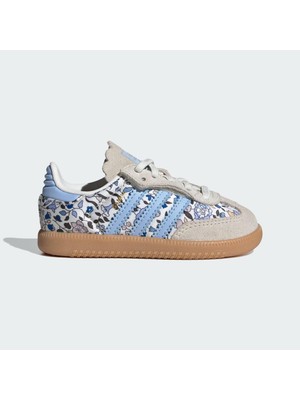 Adidas Samba Og Cf El I Çocuk Spor Ayakkabı Mavi Düz Taban Kız Çocuk Günlük Kullanıma Uygun