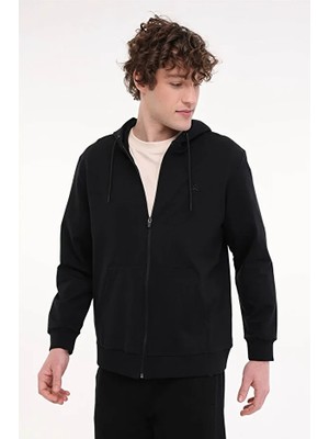 Lumberjack MB SN72 FZ HOD 5PR Siyah Erkek Eşofman Üstü