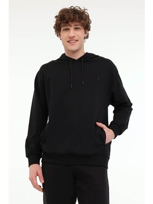 Lumberjack MB SN73 HOODIE 5PR Siyah Erkek Sweatshirt