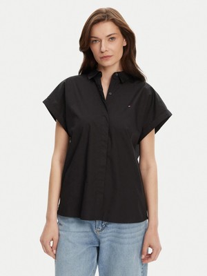 Th WW0WW45897 Poplın Sleeveless Relaxed Kadın Gömlek