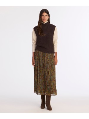 Yargıcı Regular Yarım Balıkçı Yaka Kolsuz Kol Kazak