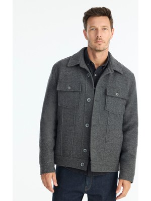 Regular Gömlek Yaka Uzun Kol Ceket