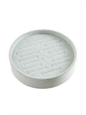 Yuvarlak Ahşap Anfora Kumaş Kelepçe Bileklik 20 cm