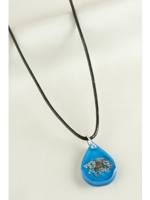 Sultan Çiçeği Damla Epoksi Kolye