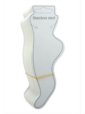 Çelik Yazılı Kalın Halhal Kartı 100 Adet