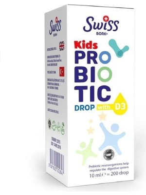 Bork Kids Probiotic Drop With D₃ 10 ml – Patentli 5 Probiotik  & Vitamin D₃ Destekleyici Damla