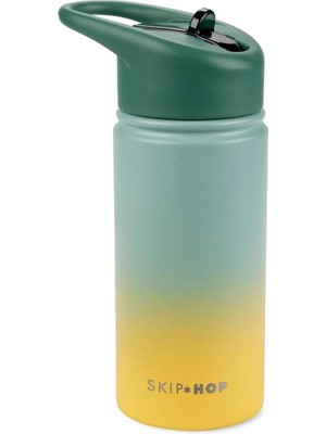 Skip Hop 350ml Yeşil Paslanmaz Çelik Suluk Hafif ve BPA İçermez Özellikleri ile Çocuklar İçin