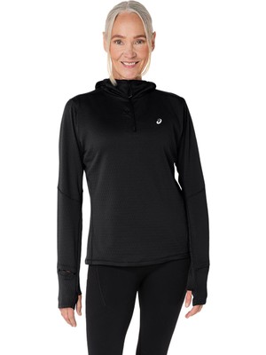 Asics Road Winter Ls Hoodie Kadın Siyah Sweatshirt 2012D279-001