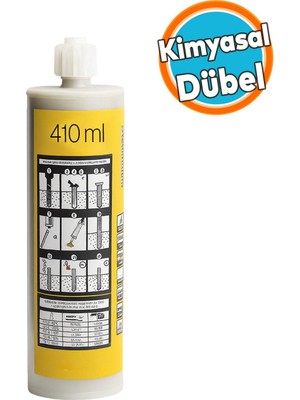 Polyester Bazlı Bileşenli Kimyasal Dübel Iç Dış Mekan Ankraj Malzemesi Beton Dübel Sıvı Çivi 410 ml