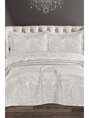 Royal Şönil Çift Kişilik Yatak Örtüsü 240X260 cm Krem