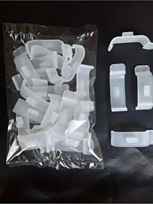 Stor Zebra Perde Pratik Kornişe Takma Aparatı 20 Adet (Geniş Kasa 4,5cm.)