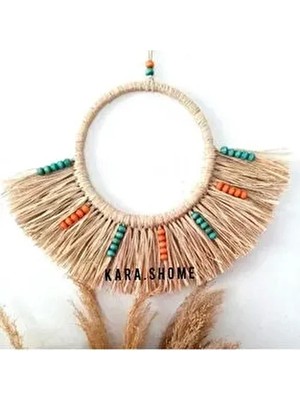 Rafya Yelpaze Duvar Aksesuar Süsü