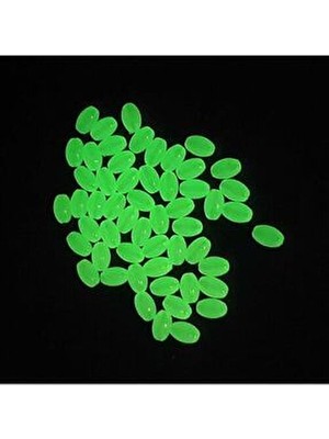 Pusula Fosforlu Oval Boncuk 50 Adet Paket İçeriği S Beden Balıkçılık İçin Özel