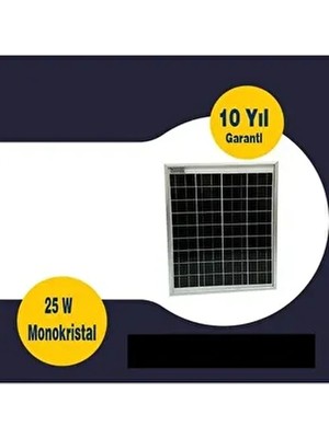 Gesper 25 Watt Monokristal Güneş Paneli IP65 Su Geçirmez Özellikte Yüksek Verimlilik