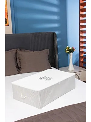 Mega Boy Baza Altı Gri Çizgili Hurç 74 x 46 x 22 cm