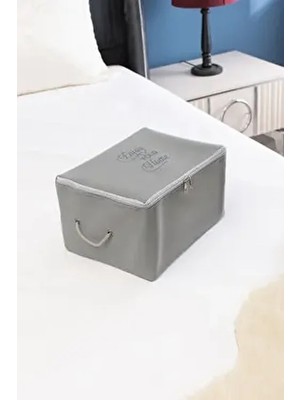 Mini Boy Baskı Detaylı Antrasit Hurç 30 x 22 x 18 cm