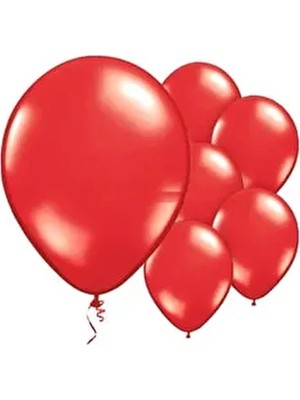 Atom Balon Atom Kırmızı Renk Balon 20 Adet Parti Malzemesi Kaliteli Eğlenceli Kutlama İçin