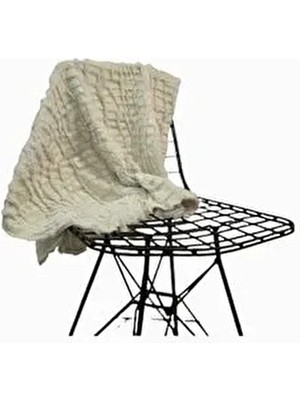 Plush Studio Zp Croco Kırık Beyaz Peluş Kumaş 100x150 cm Dekoratif Desenli