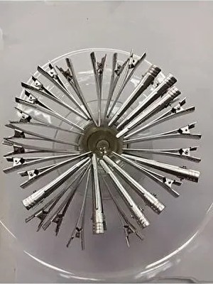30 Adet Alüminyum Saç Pensi Kuaför Fön Pensi Gümüş Renkli Malzeme ile Pratik Kullanım