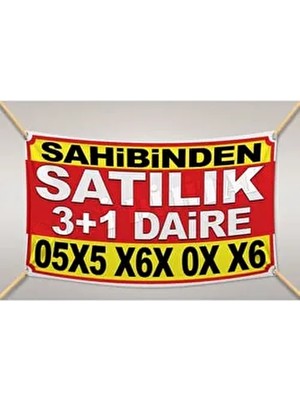 Dijital Sahibinden Satılık Branda- Afiş- Pankart 100X200CM