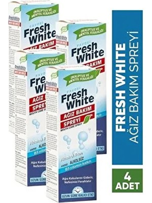 Benim Çeyizim Fresh White 30 ml Ağız Kokusu Giderici Önleyici Sprey Tam Koruma ile Ferah Nefes İçin