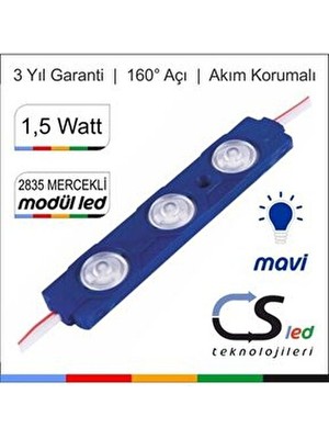 1.5 Watt Modül LED 2835 Mercekli 20'li Seri