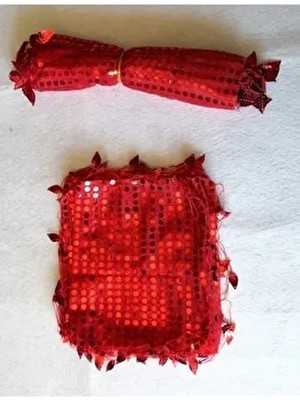 Kına Gecesi Pullu Halay Mendili 10 Lu ((( Kırmızı ))) – Kına Eğlence Aksesuarı – Kına Eğlence Akses