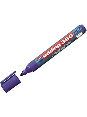 Edding 360 Renkli Tebeşir Mor Beyaz Tahta Kalemi 1 Adet Kullanıcı İçin Pratik