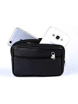 Sarıoğlu Deri Hakiki Deri Küçük Kemer Çantası Günlük Kullanım İçin 10 cm Boy 17 cm Eninde