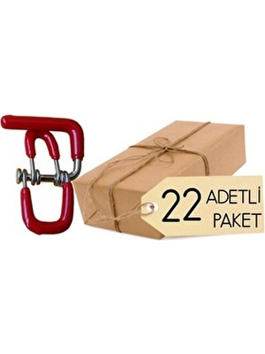 Mintikbirler Okul Çanta Askısı Kırmızı 22 Adet Öğrenci Sıra Yaylı Askı Aparatı Dayanıklı Tasarım