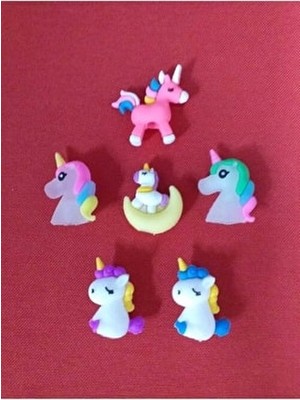 Misyon Unicorn Kalem Başlığı Seti 6 Parça Renkli Tasarım Unisex Kullanıma Uygun