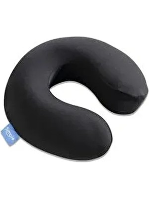 Simple Ortopedik Seyahat Yastığı Araç İçi Kullanım İçin Konforlu 31 x 27 cm Siyah Renk