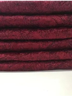 Koltuk Çekyat Örtüsü Bordo Damar Desenli Kaymaz Taban Süngerli Üst Kumaş Kadife