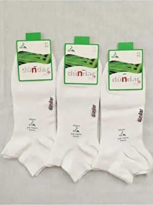 Plus Dikişsiz Bambu Beyaz Çorap 3 'lü