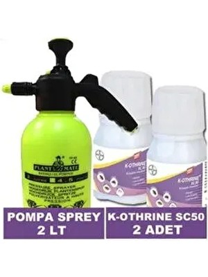 Bayer K-Othrine SC50 Mega Tarım Haşere Ürünü 2 Litre Pompa Sprey Etkili Koruma Sağlar