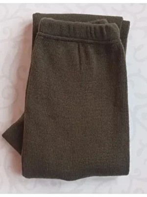 Kalın Kışlık Örme Selanik Tayt Yün Içlik