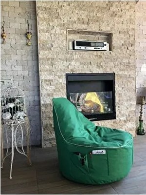 Pufumo Golf Yeşil Armut Koltuk Konforlu Kullanım Alanı İçin Uygun Malzeme ve Boyut