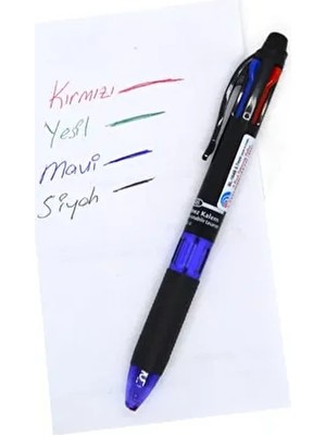 Four Office Perfect 4 Renk Çoklu Tükenmez Kalem - 4 Renk Bir Kalemde 4 Adet Çok Renkli