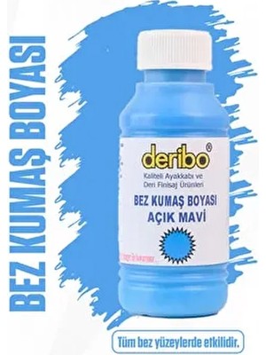 Deribo Bez ve Kumaş Ayakkabı Boyası, Ayakkabı Bakım 100 ML Sünger Hediyeli Yüksek Örtücülük