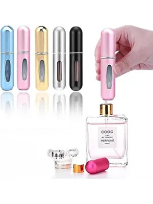 Beyzana Doldurulabilir Mini Parfüm Şişesi 0.8 ml 1 Parça Düz Desenli Kullanışlı Sprey Şişesi