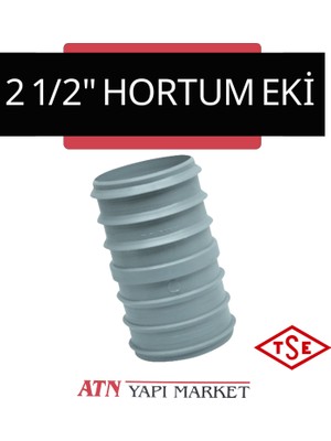 2 1/2" (63 Mm) Plastik Hortum Eki – Dayanıklı Su ve Hava Hortumu Bağlantı Aparatı