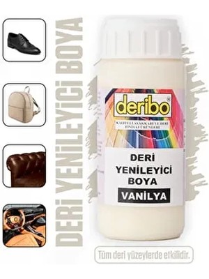 Deri Eşya, Ayakkabı, Koltuk, Direksiyon, Çanta, Deri Yenileyici Boya. 100ML. Sünger Hediyeli.