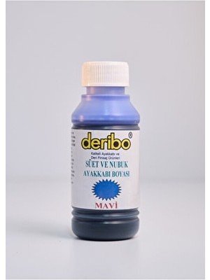 deribo Süet ve Nubuk Ayakkabı Boyası Mavi 100ML Sünger Hediyeli Özel Bakım Ürünü